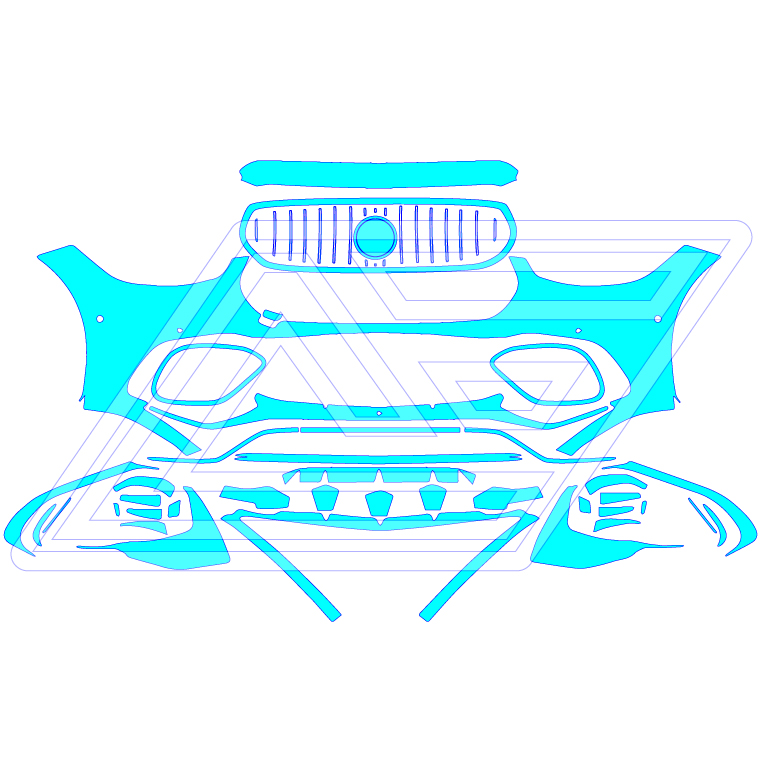 Front Bumper (with Grille & Mall)